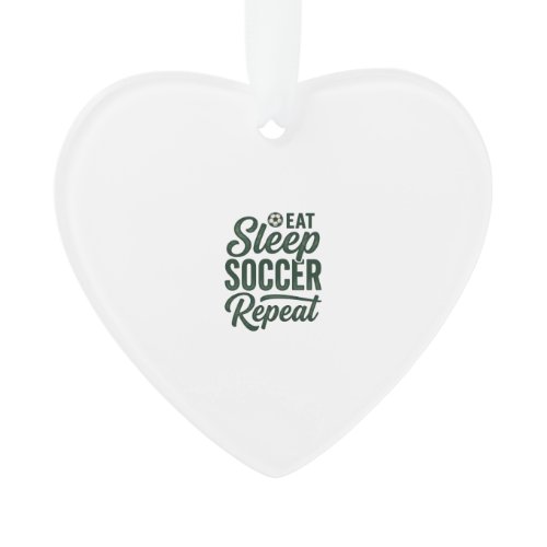 Eat Sleep Soccer Repeat Vintage Shirt Design_1 Ornament