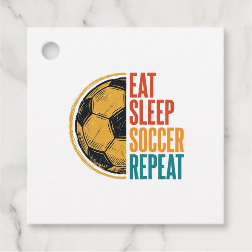 Eat Sleep Soccer Repeat Vintage Soccer Shirt Desig Favor Tags
