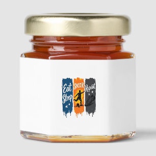 Eat Sleep Soccer Repeat Vintage Soccer Shirt Desig Honey Jar Favors