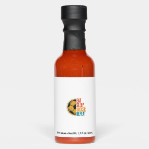 Eat Sleep Soccer Repeat Vintage Soccer Shirt Desig Hot Sauces