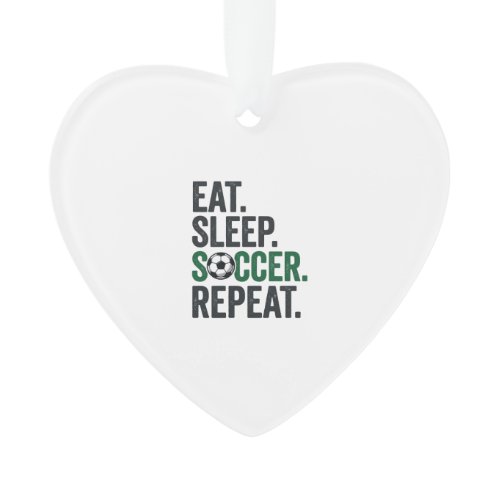 Eat Sleep Soccer Repeat Vintage T-Shirt Design_1 Ornament