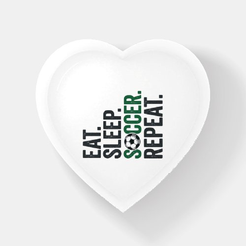 Eat Sleep Soccer Repeat Vintage T-Shirt Design_1 Paperweight
