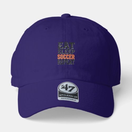 Eat Sleep Soccer Repeat Vintage Typography Shirt_1 47 Brand Hat