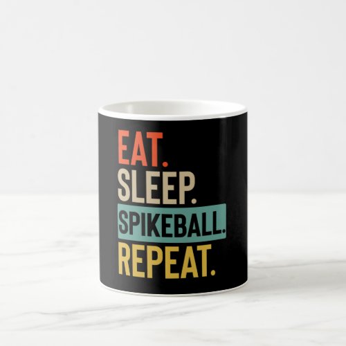 Eat Sleep spikeball Repeat retro vintage colors Coffee Mug