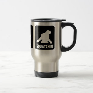 Eat Sleep Squatch - Funny Coffee Travel Mug
