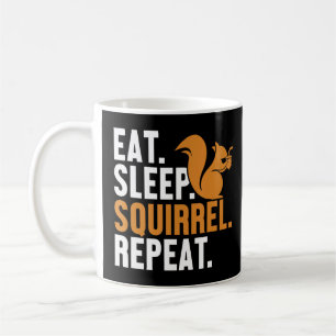 Eat Sleep Squirrel Repeat Fox Eastern Gray Japanes Coffee Mug