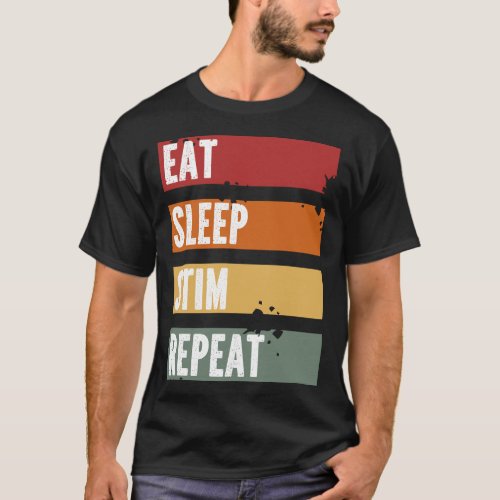 Eat Sleep Stim Repeat _ neurodiversity tee