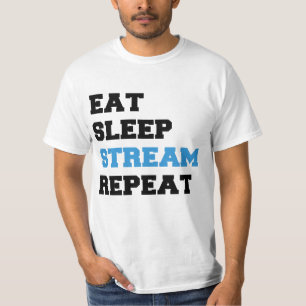 Eat Sleep Stream Repeat T-Shirt
