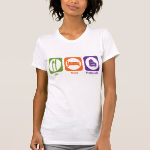 Eat Sleep Study Latin T-Shirt