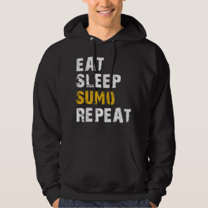 eat sleep sumo repeat hoodie