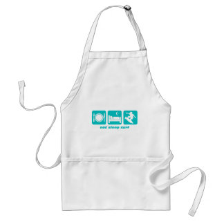 Eat sleep surf adult apron