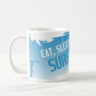 Eat, Sleep, Surf Coffee Mug
