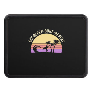Eat Sleep Surf Repeat Hitch Cover