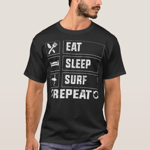 Eat Sleep Surf Repeat T_Shirt