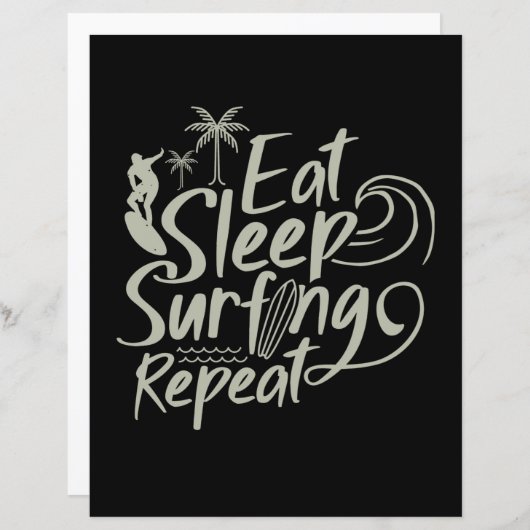 Eat Sleep Surfing Repeat (Front/Back)