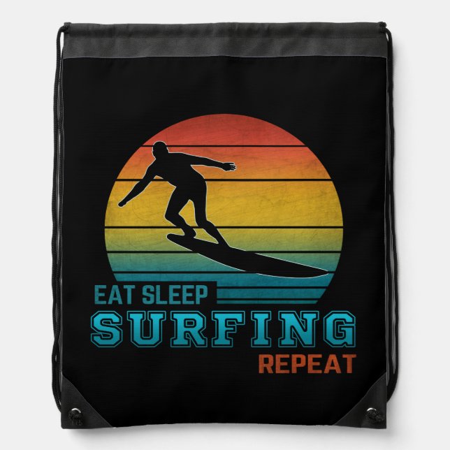 Eat Sleep Surfing Repeat Port Authority® Backpack (Front)