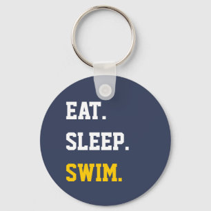Eat Sleep Swim Keychain