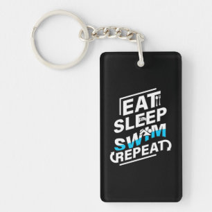 Eat Sleep Swim Keychain