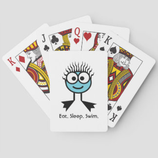 Eat. Sleep. Swim Poker Cards
