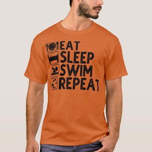 Eat Sleep Swim Repeat 1 T_Shirt