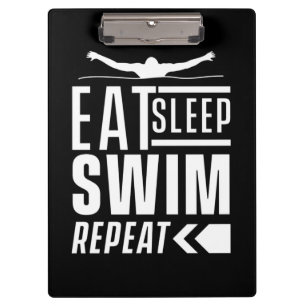 Eat Sleep Swim Repeat Clipboard
