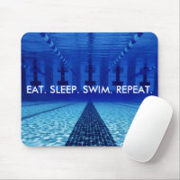 Swim Mom Swim Dad Gifts Funny Swimming Swimmers' Mouse Pad