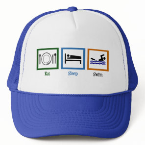 Eat Sleep Swim Trucker Hat