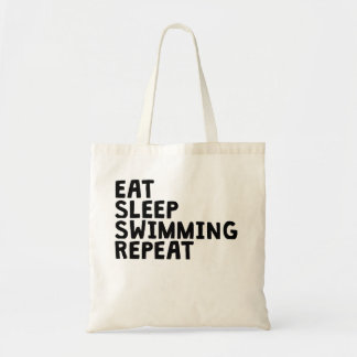 Eat Sleep Swimming Repeat Tote Bag
