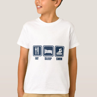 Eat Sleep Swimmming Repeat T Shirt