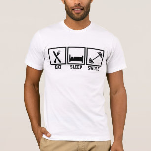 Eat Sleep Swole Lift Weights Gym Workout T-Shirt