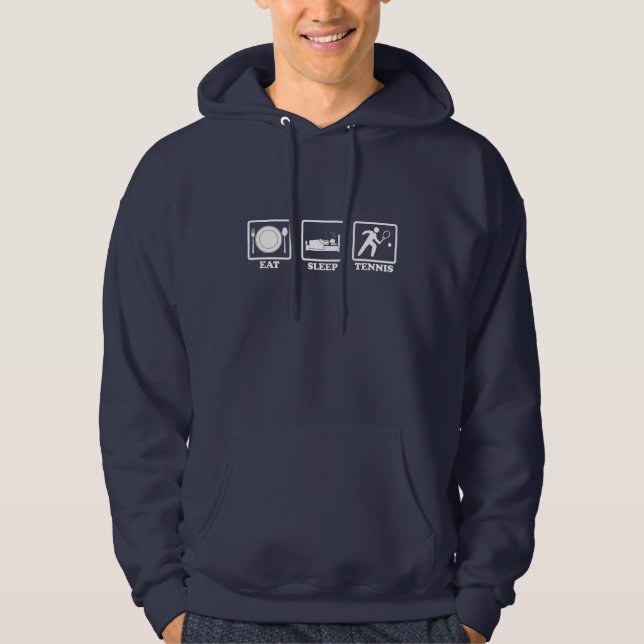 EAT SLEEP TENNIS HOODIE (Front)