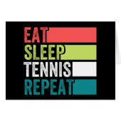 eat sleep tennis repeat (Front Horizontal)