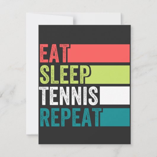 eat sleep tennis repeat (Front)