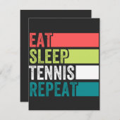 eat sleep tennis repeat (Front/Back)
