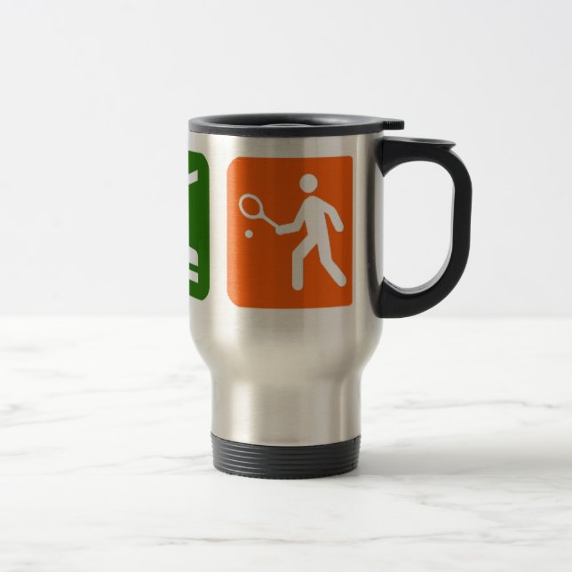 Eat Sleep Tennis Travel Mug (Right)