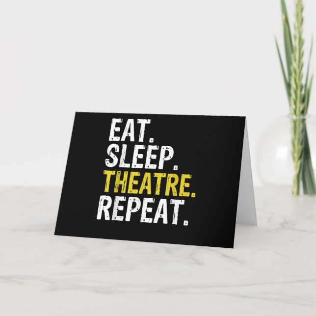 Eat Sleep Theater Repeat Actor Gift Card (Front)