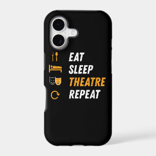 Eat Sleep Theatre Repeat iPhone 17 Case