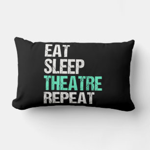 Eat Sleep Theatre Repeat Lumbar Pillow