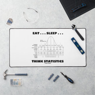 Eat ... Sleep ... Think Statistics Bell Curve  Desk Mat