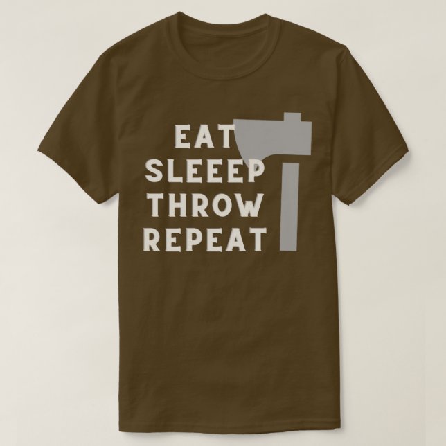 Eat sleep throw repeat T-Shirt (Design Front)