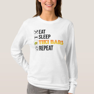 Eat. Sleep. Tiki Bars. Repeat T-Shirt