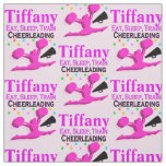 EAT, SLEEP, TRAIN CHEERLEADER PERSONALIZED FABRIC