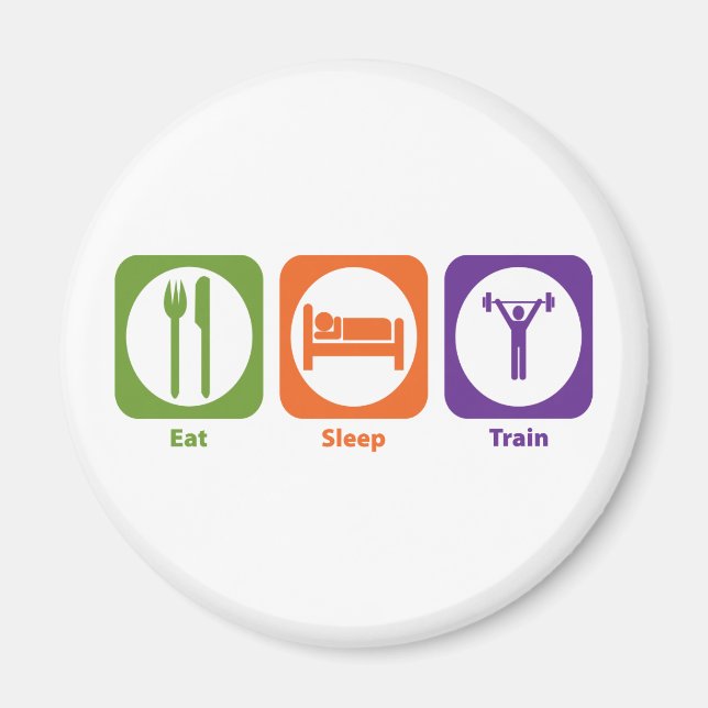 Eat Sleep Train Magnet (Front)