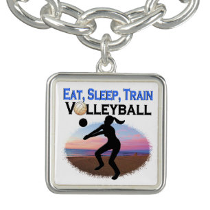 EAT, SLEEP, TRAIN VOLLEYBALL BRACELET