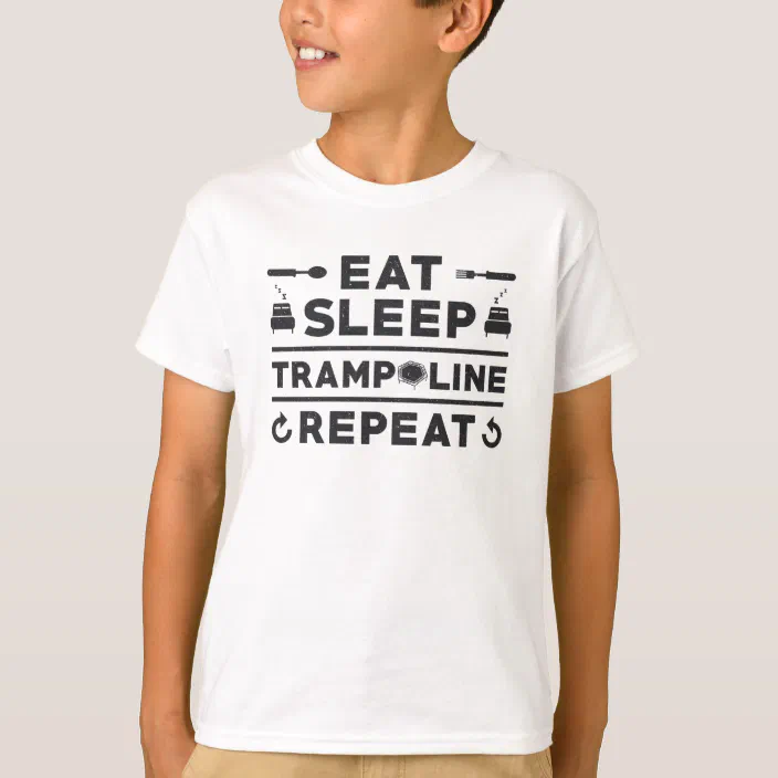 Eat Sleep Gym Repeat TShirt Gymnastics All Colours & Sizes Child Tee Kid T-Shirt 