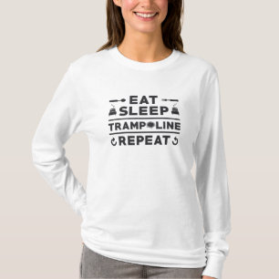 Eat Sleep Trampoline Repeat Trampolining Gymnast T-Shirt