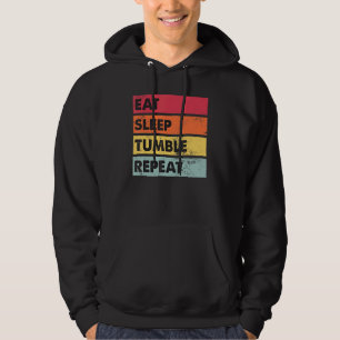 Eat Sleep Tumble Repeat Tumbling Gymnast Girls Wo Hoodie