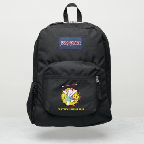 EAT SLEEP TWIRL REPEAT Baton Majorette Unicorn JanSport Backpack