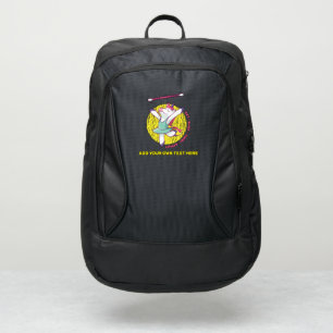 EAT SLEEP TWIRL REPEAT Baton Majorette Unicorn Port Authority® Backpack