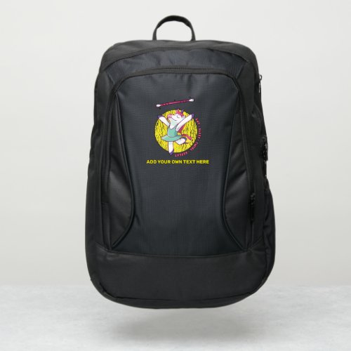 EAT SLEEP TWIRL REPEAT Baton Majorette Unicorn Port Authority Backpack